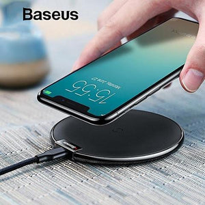 Baseus Chargeur Sans Fil En Cuir pour iPhone, Samsung et Note