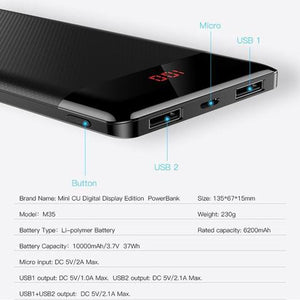 Baseus Powerbank 10000 mAh charge rapide